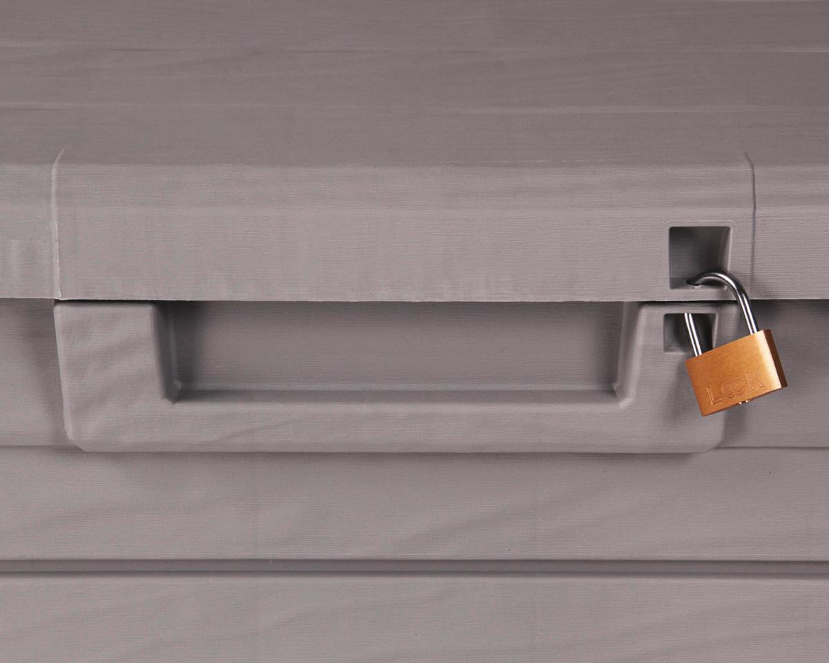 Kissenbox Florida 141x63x71cm 550l Grau - Grau, Basics, Kunststoff (141/63/71cm)