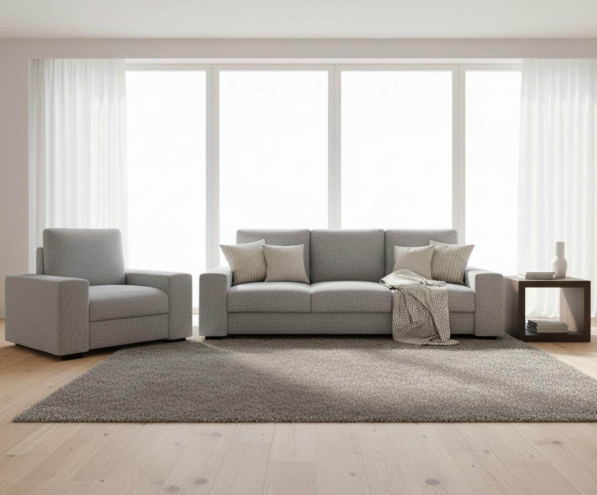 Schlafsofa Roland, Hellgrau B: 239 Cm - Beige/Hellgrau, Design, Textil (239/91/92cm) - MID.YOU