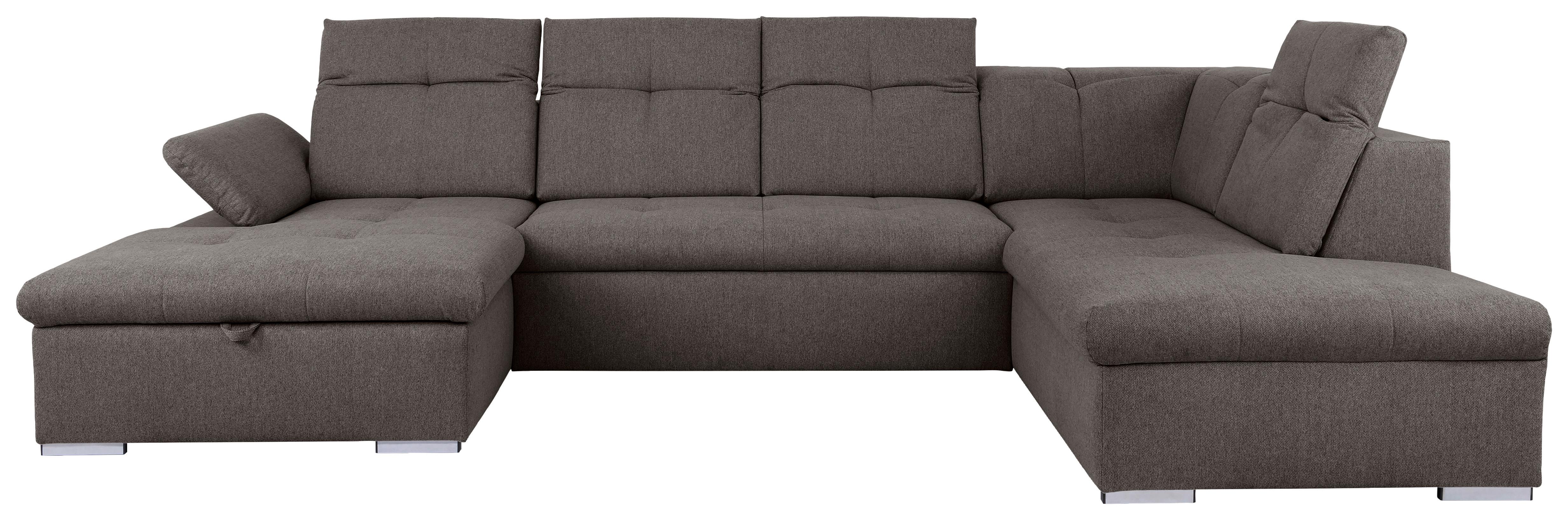 Wohnlandschaft Ramzes Grau U: 173x328x215 cm - Grau, Design, Textil (173/328/215cm) - MID.YOU