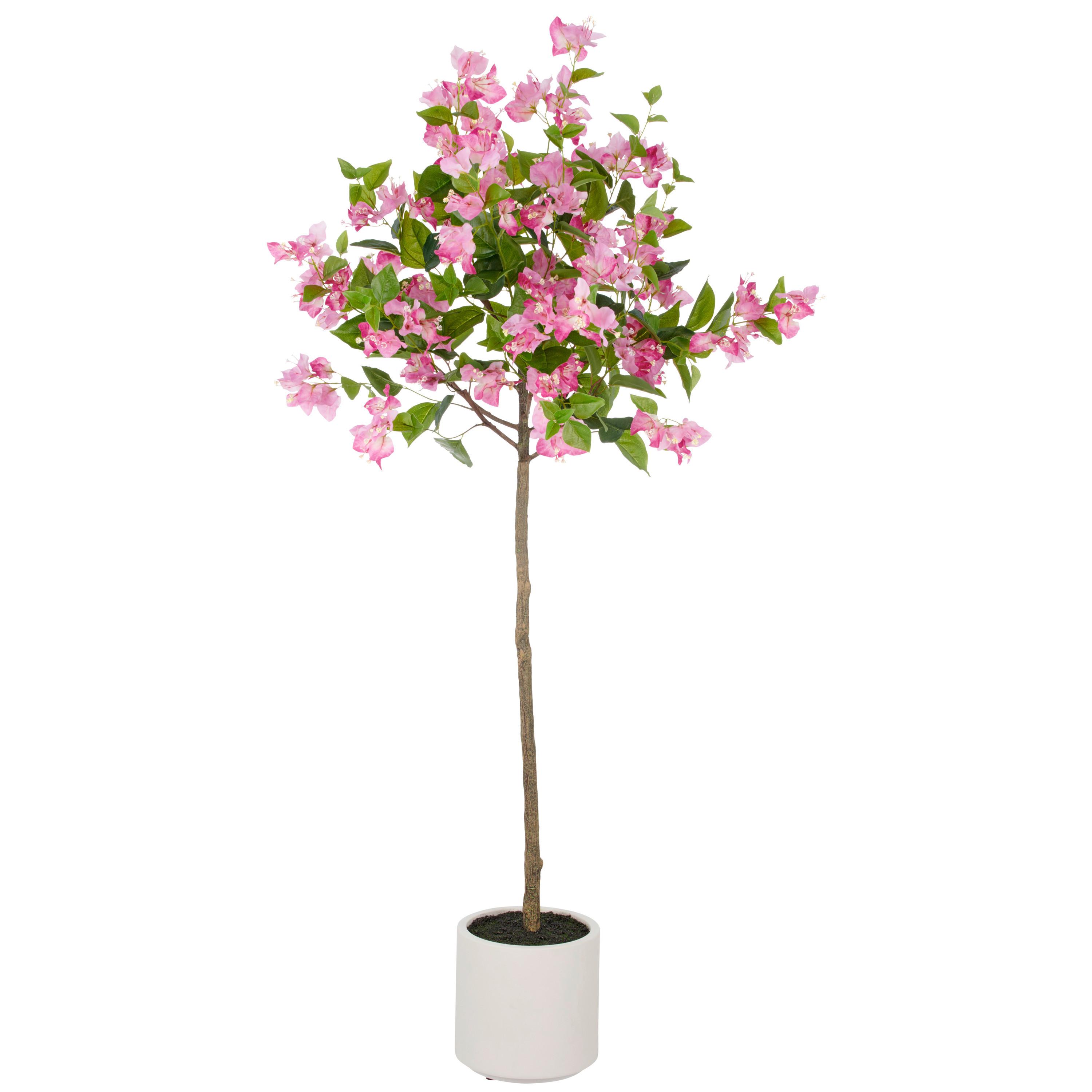 Kunstpflanze Creme Pink Braun B: 25 cm - Pink/Creme, Basics, Kunststoff (25/150/25cm) - P & B