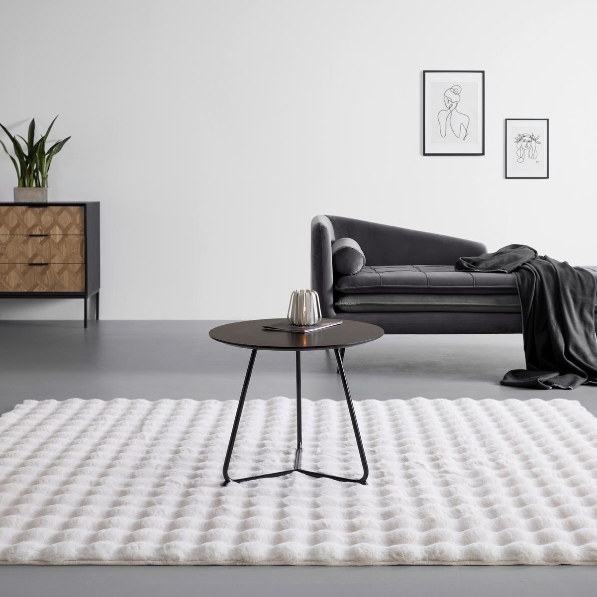 KONFERENČNÍ STOLEK MICA - černá, Moderní, kov/kompozitní dřevo (55/46cm) - Mömax