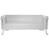 3-sitzer-sofa Curacao Weiß - Silberfarben/Weiß, MODERN, Textil (179/71/74cm) - MID.YOU