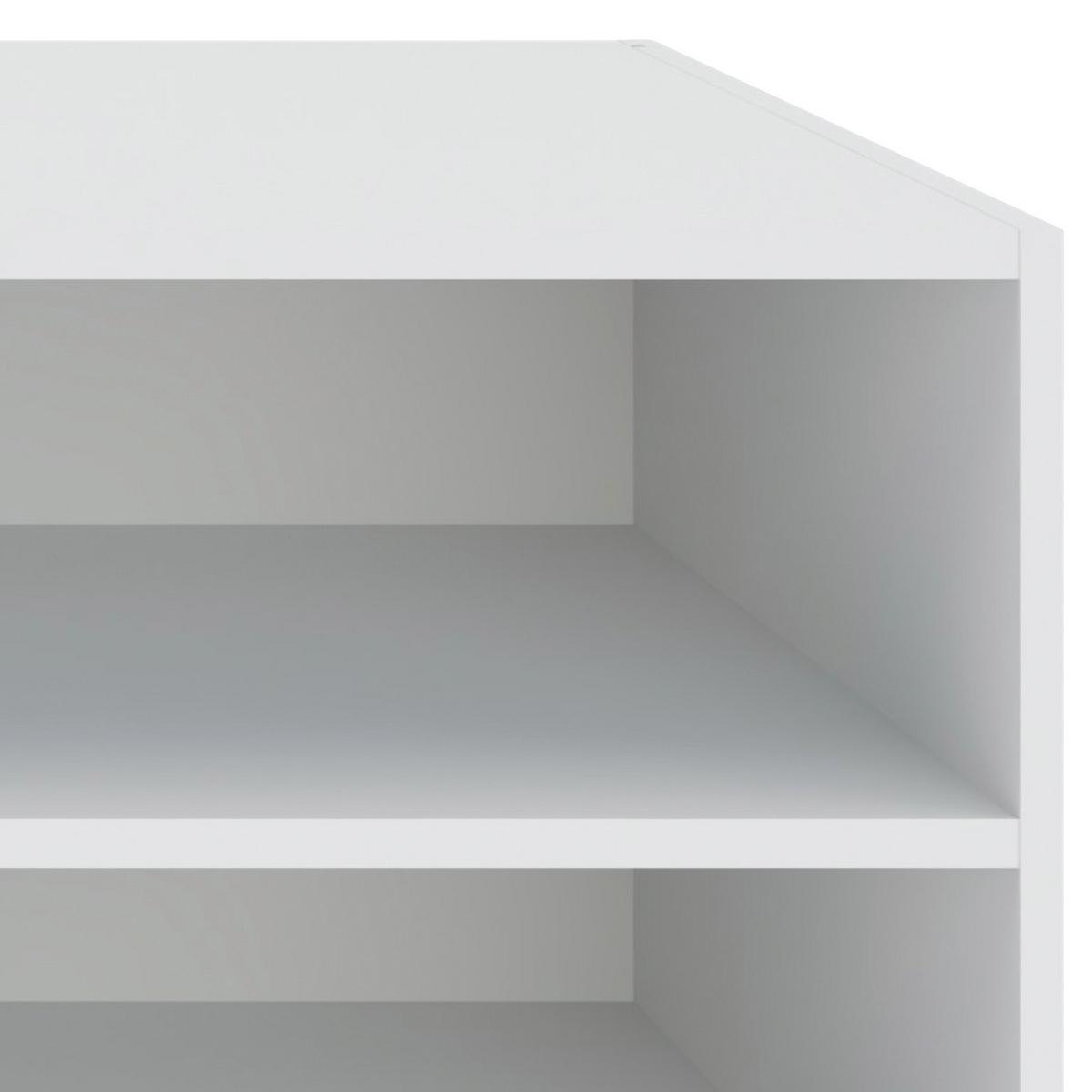 Regal Unit Elements Mini B: Ca. 91,2 Cm Weiß - Schwarz/Weiß, MODERN, Holzwerkstoff (91,2/44,8/40cm) - Ondega