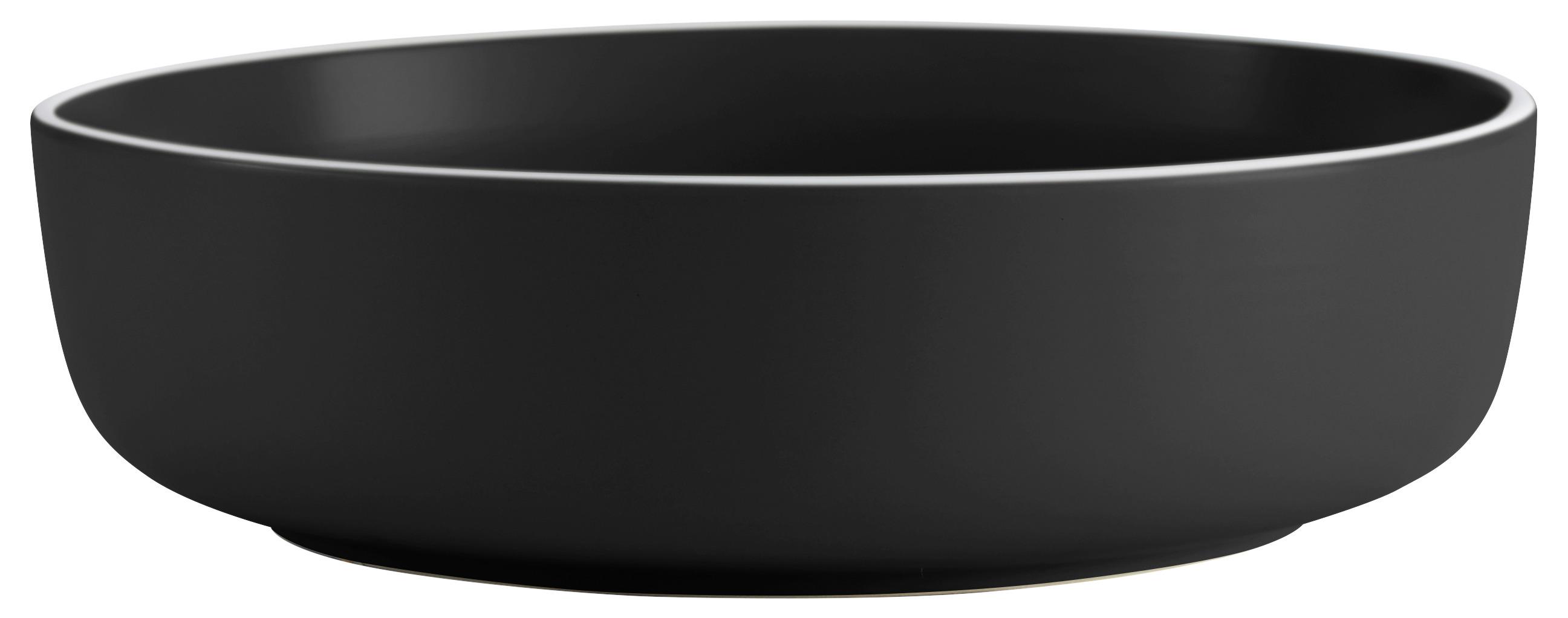 Misa Na Šalát Ragnar, Ø: 26cm - čierna, Moderný, keramika (26cm) - Modern Living
