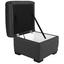 Hocker Queenline 58x45x58cm - Silberfarben/Schwarz, KONVENTIONELL, Holz/Holzwerkstoff (58/45/58cm) - James Wood Hocker Queenline 58x45x58cm - Silberfarben/Schwarz, KONVENTIONELL, Holz/Holzwerkstoff (58/45/58cm) - James Wood