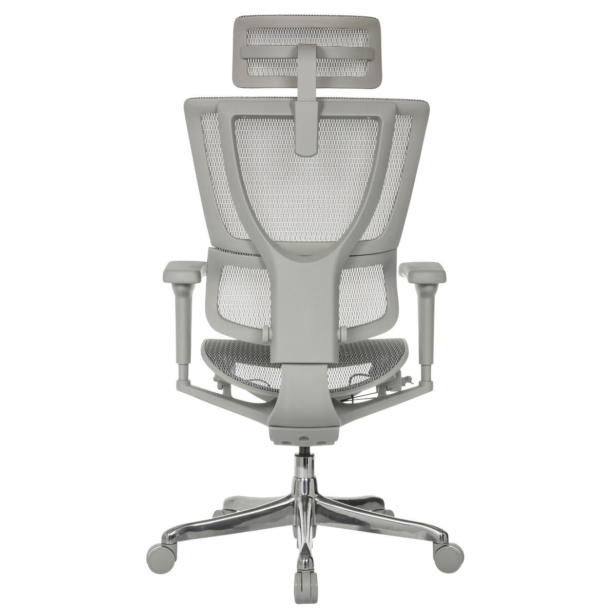 Drehstuhl Ergohuman Slim Ultra Grau B: 71 cm - Silberfarben/Grau, MODERN, Kunststoff/Textil (71/116 - 135/75cm) - MID.YOU