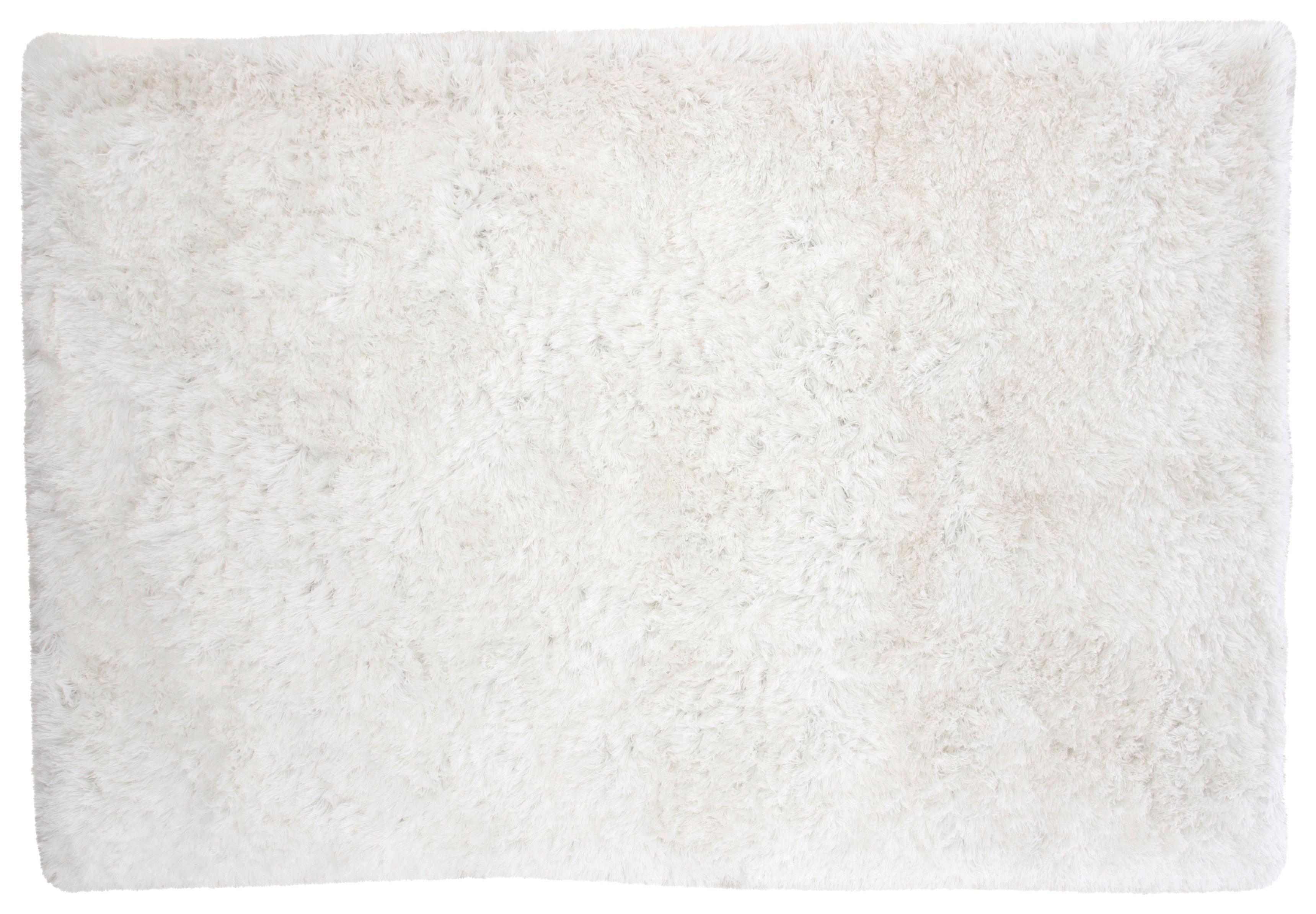 Hochflorteppich Weiß Grace 400x300 cm - Weiß, LIFESTYLE, Textil (400/300cm)