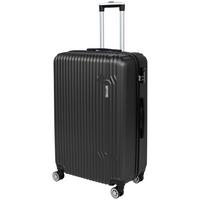 Reisekoffer Palermo 4 Rollen Hartschale, Größe S - Dunkelgrau, Design, Kunststoff/Textil (36/23/55cm) - Luca Bessoni