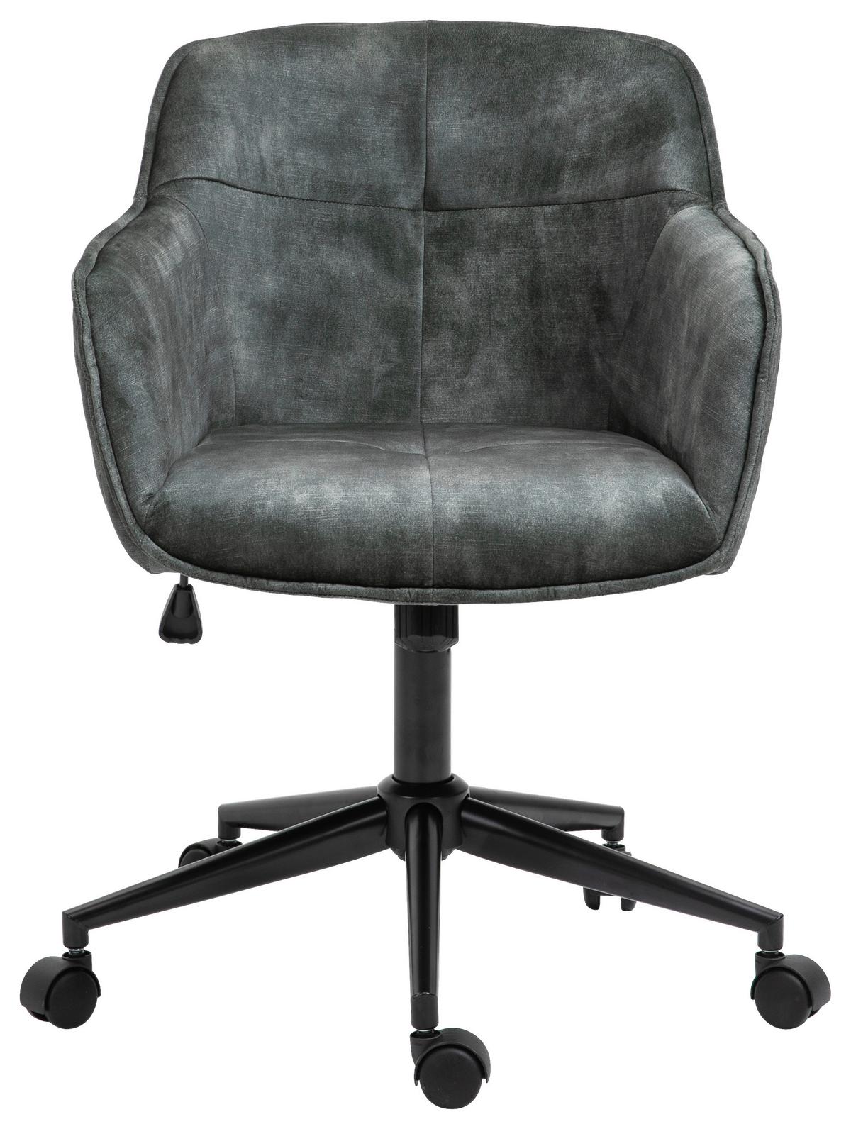 Drehstuhl Watson - Schwarz/Grün, MODERN, Kunststoff/Textil (57/91/58cm) - Livetastic