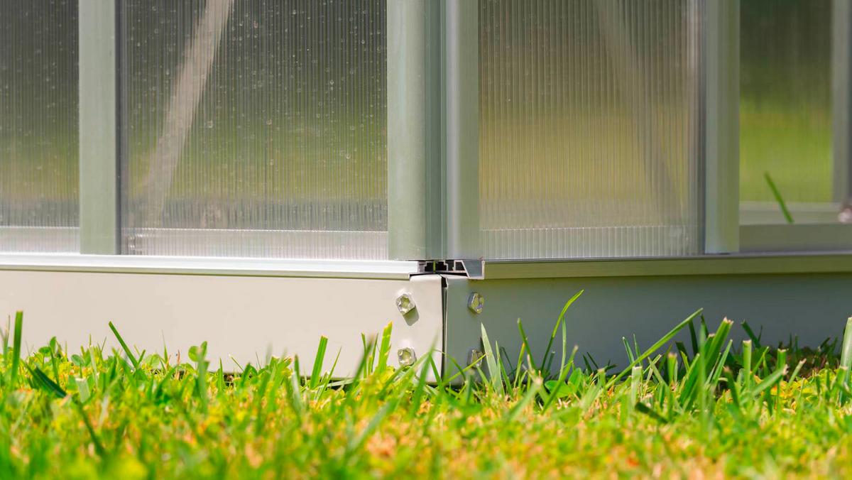 Mini-Gewächshaus Merlin Alufarben Metall H: 73,7 cm - Alufarben, Basics, Metall (87,2/73,7/120cm)