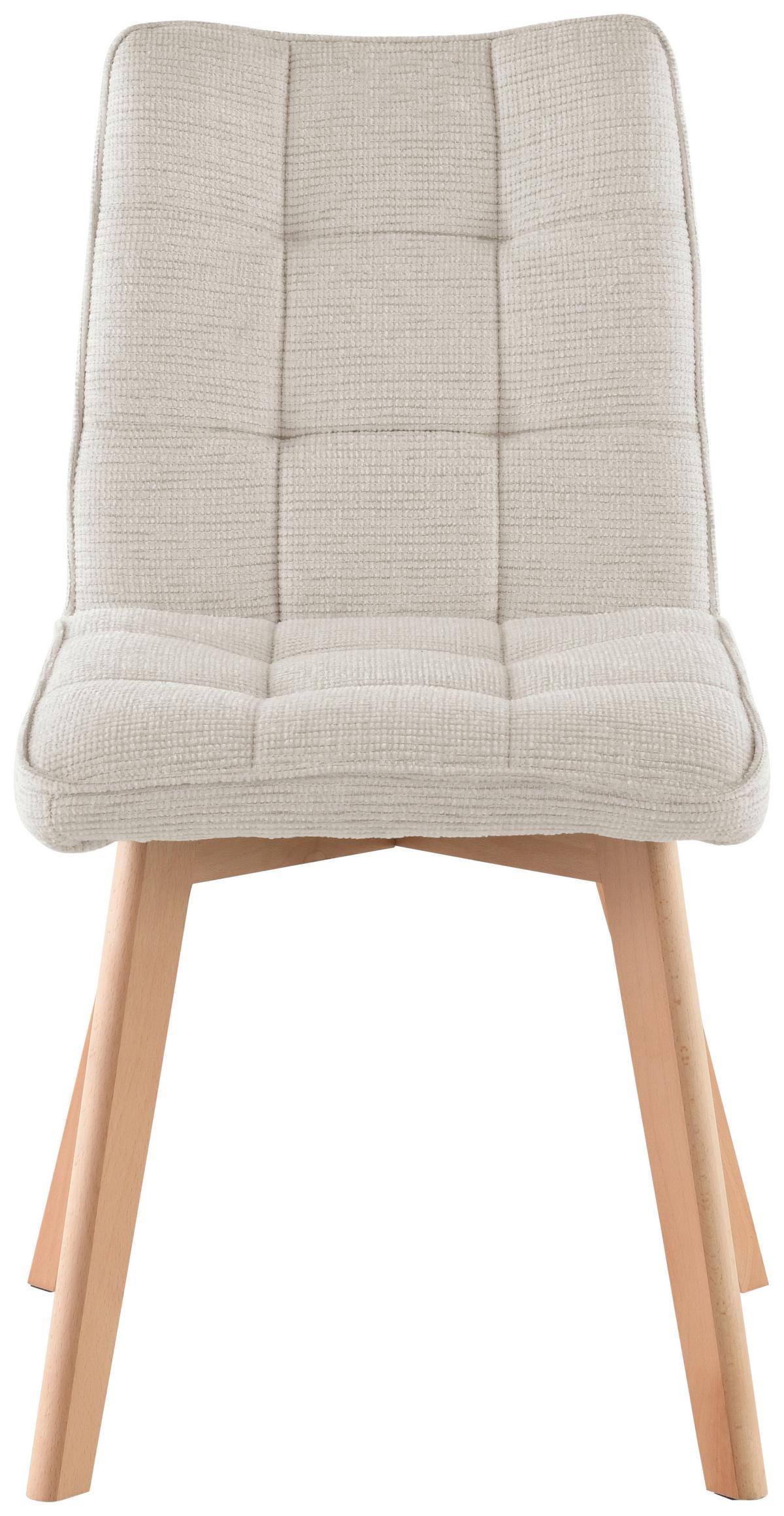 Stuhl Colin - Eichefarben/Beige, LIFESTYLE, Holz/Textil (45/88/62cm) - Livetastic