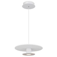 LED-Hängeleuchte 15647w - Beige/Hellgrau, Basics, Kunststoff/Textil (38/150cm) - Globo