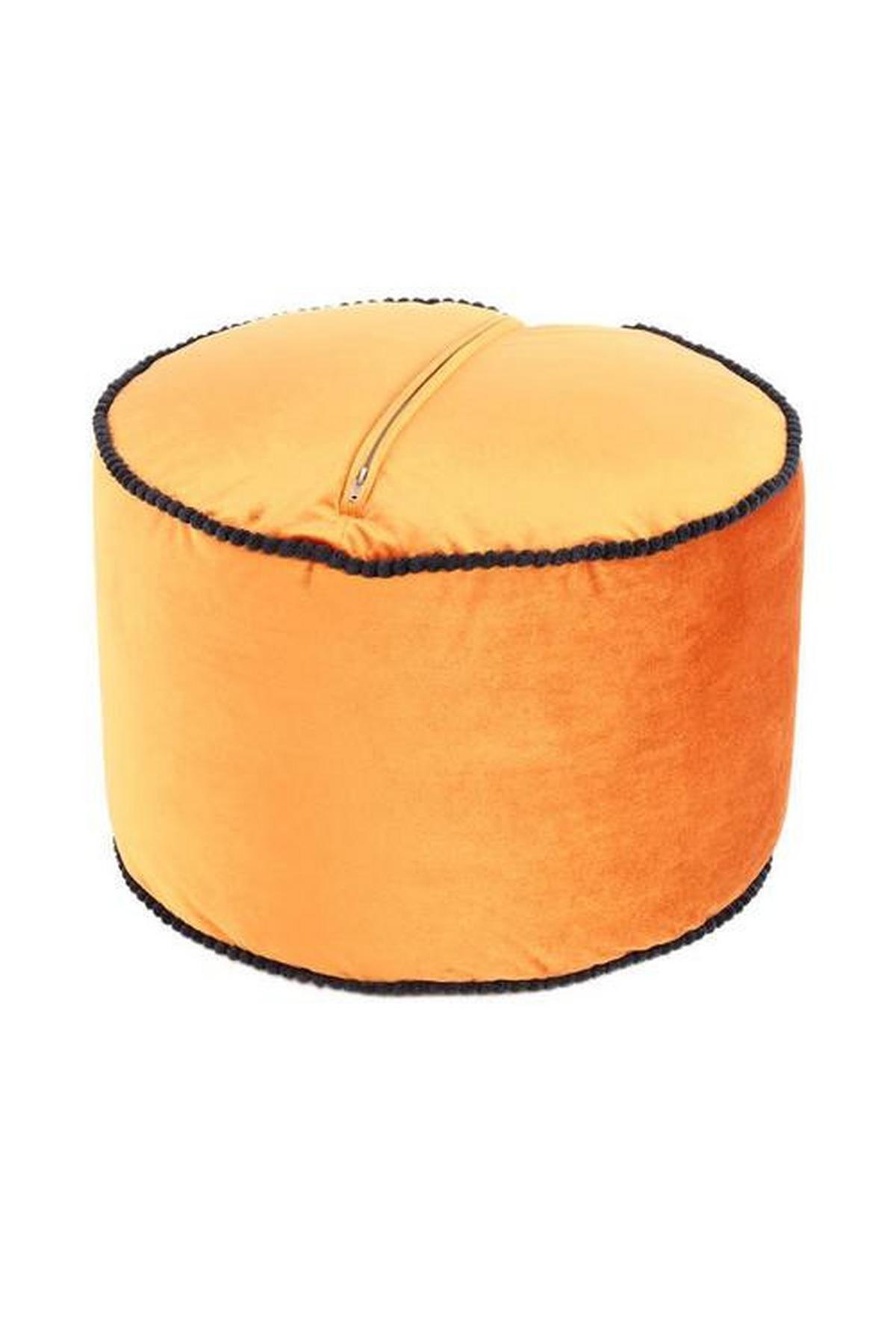 Pouf Taj Mahal Dxh 47x32 Cm Samt Bronze Mit Reißverschluss - Bronzefarben, Basics, Textil (47/32/47cm) - Kayoom