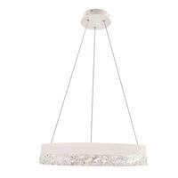 Led-pendelleuchte 31-35547 Frozi - Transparent/Weiß, Design, Kunststoff/Metall (50/50/120cm)