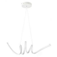 Led-hängeleuchte 5009/sb - Weiß, Design, Metall (80/25/145cm)