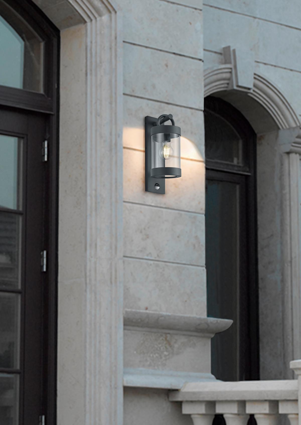 Außenwandleuchten Sambesi 28w Aluminium, Wandmontage - Anthrazit, Basics, Metall (12,5/33/18,6cm) - Trio Leuchten