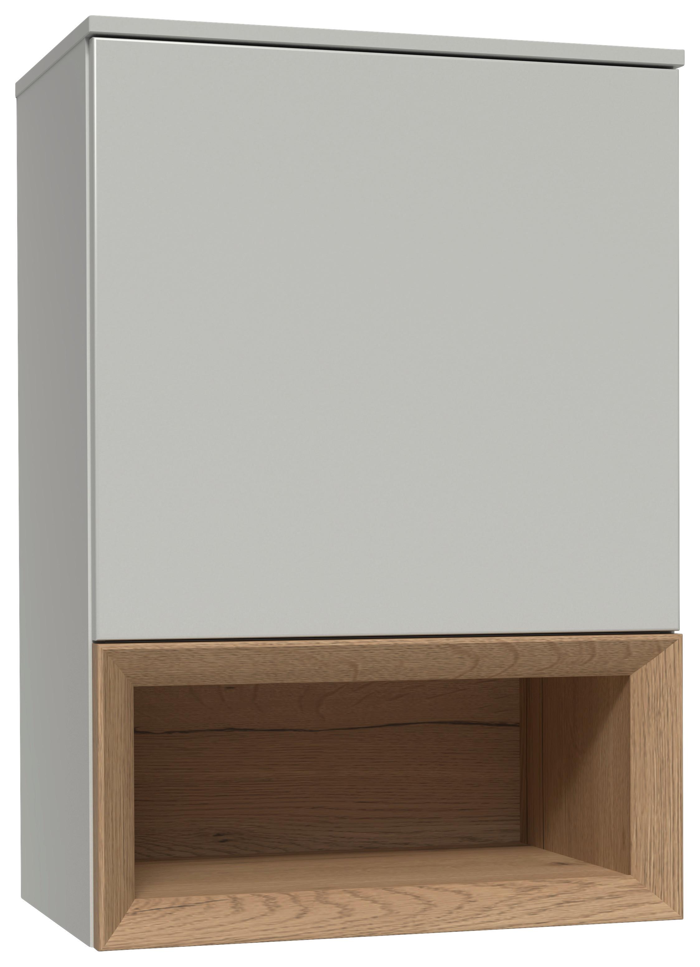 Hängeelement Las Vegas Seidengrau/Eiche Dekor B: 60cm - Eichefarben/Grau, MODERN, Holzwerkstoff (60/88/37cm) - Vertico