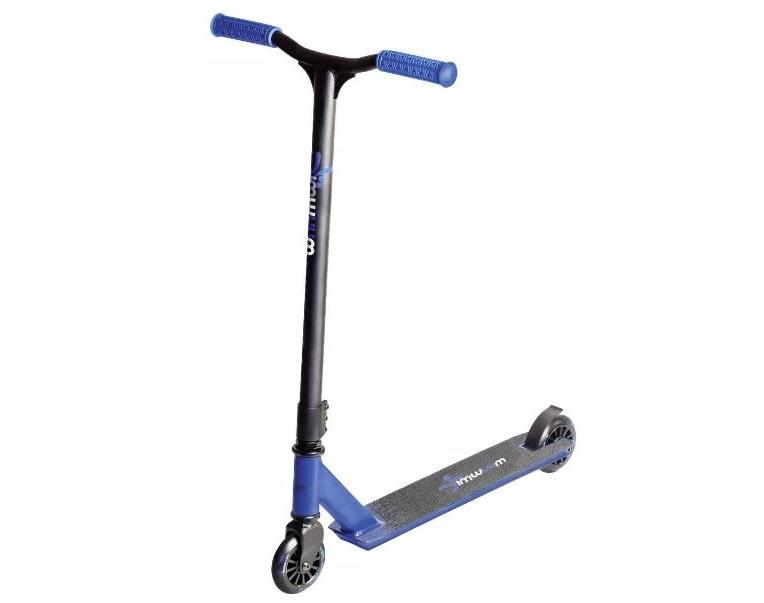 Kinder-Scooter Muuwmi Blau/Schwarz Ø 100x24 mm - Blau/Schwarz, Basics, Metall (66/44/83cm)
