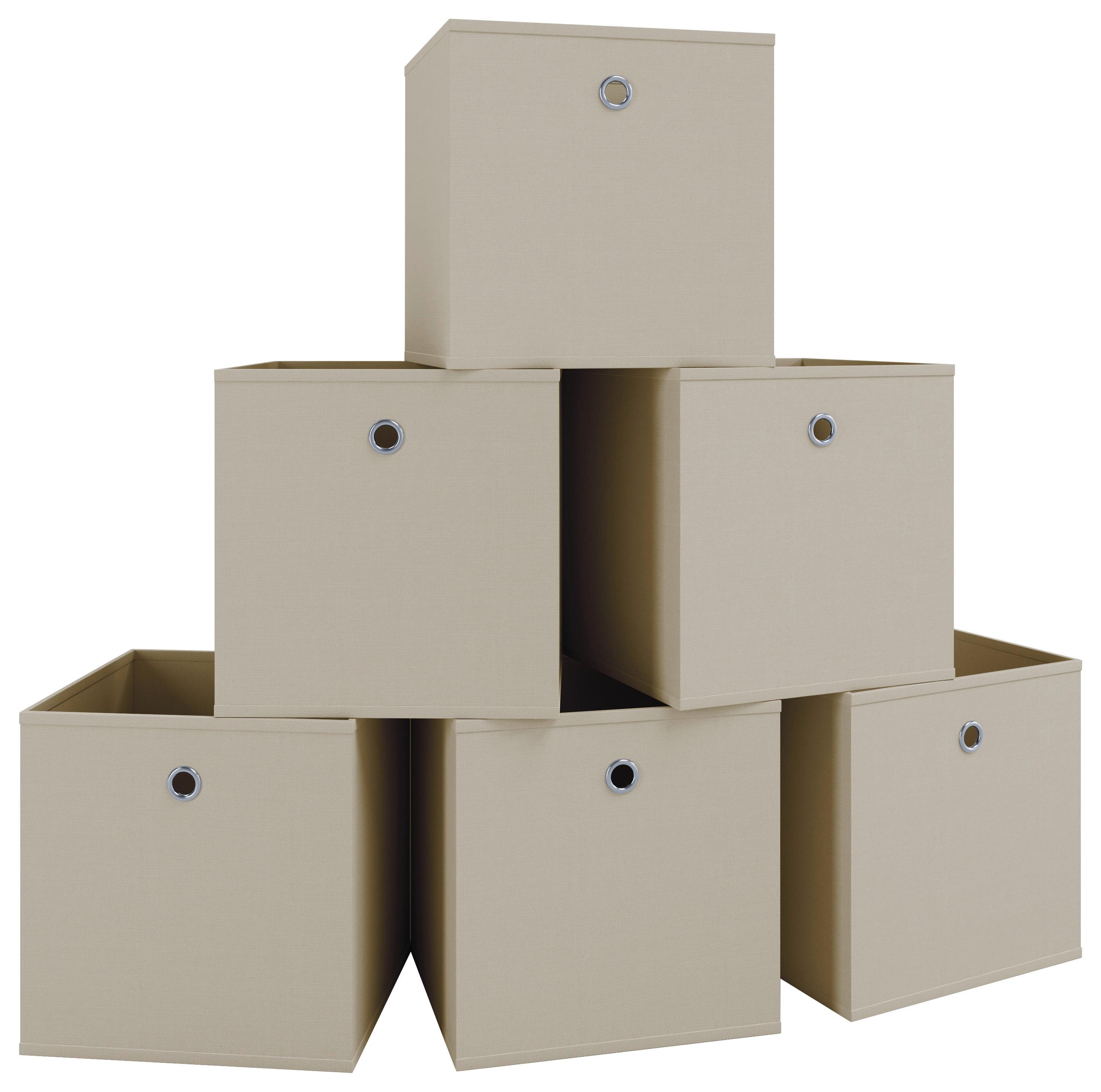 Faltbox Boxas Naturfarben B: 27 Cm - Naturfarben, Basics, Kunststoff (27/28/27cm) - MID.YOU