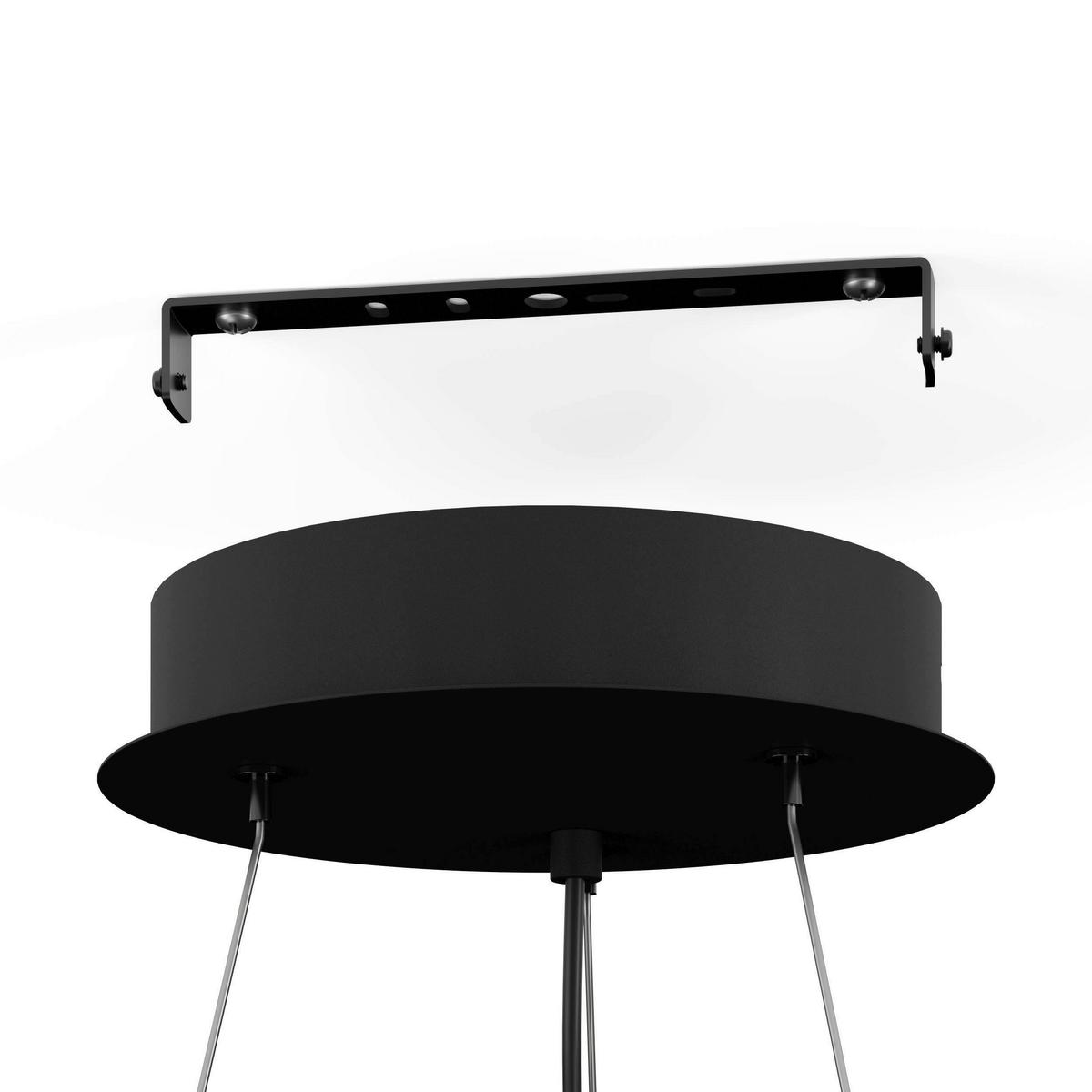 ZÁVESNÉ SVIETIDLO BRUSCOLI - čierna, Design, kov (60/150cm) - Eglo