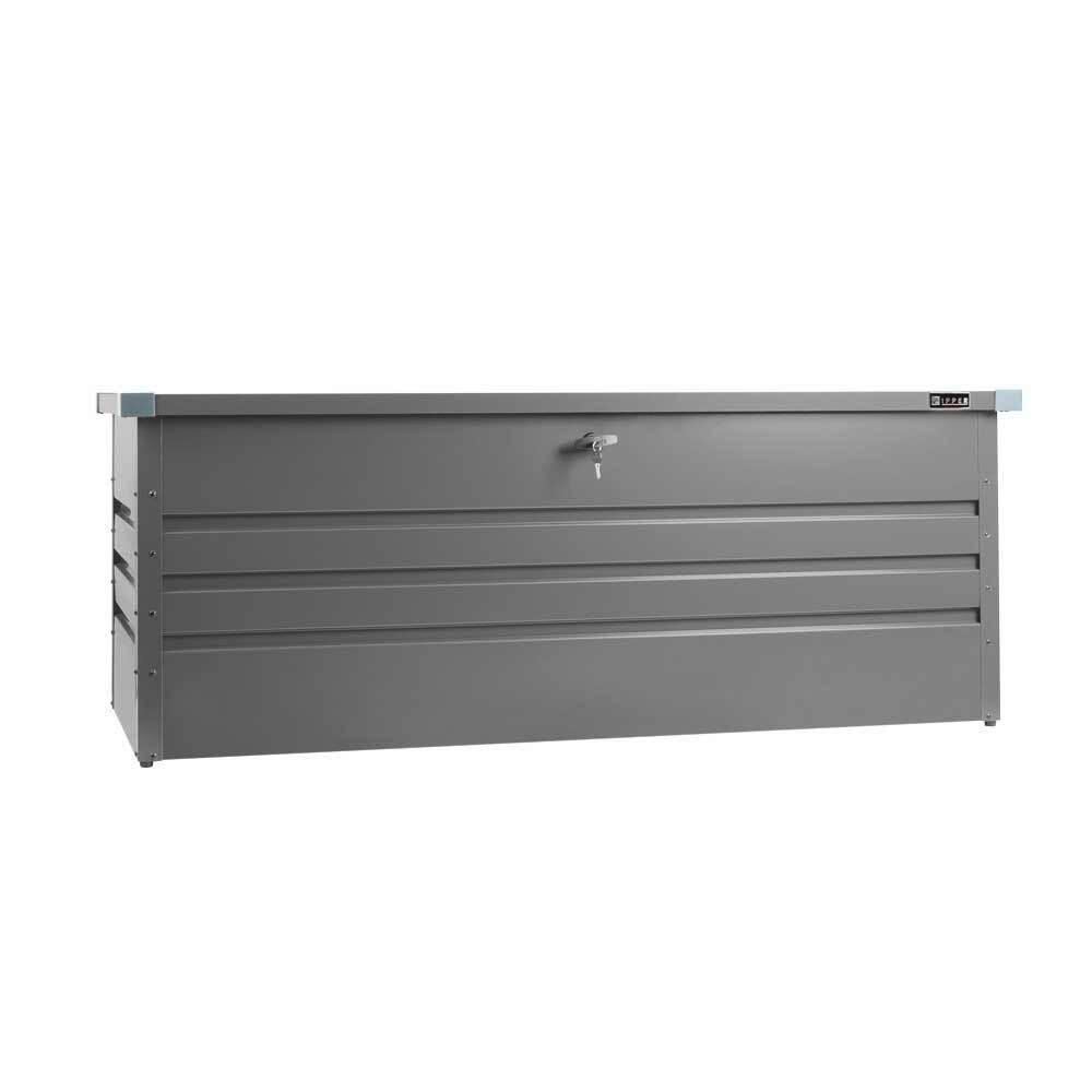 Futterbehälter 165x62x70 Abschließbar, Grau - Grau, Basics, Metall (165/62/70cm) - Zipper