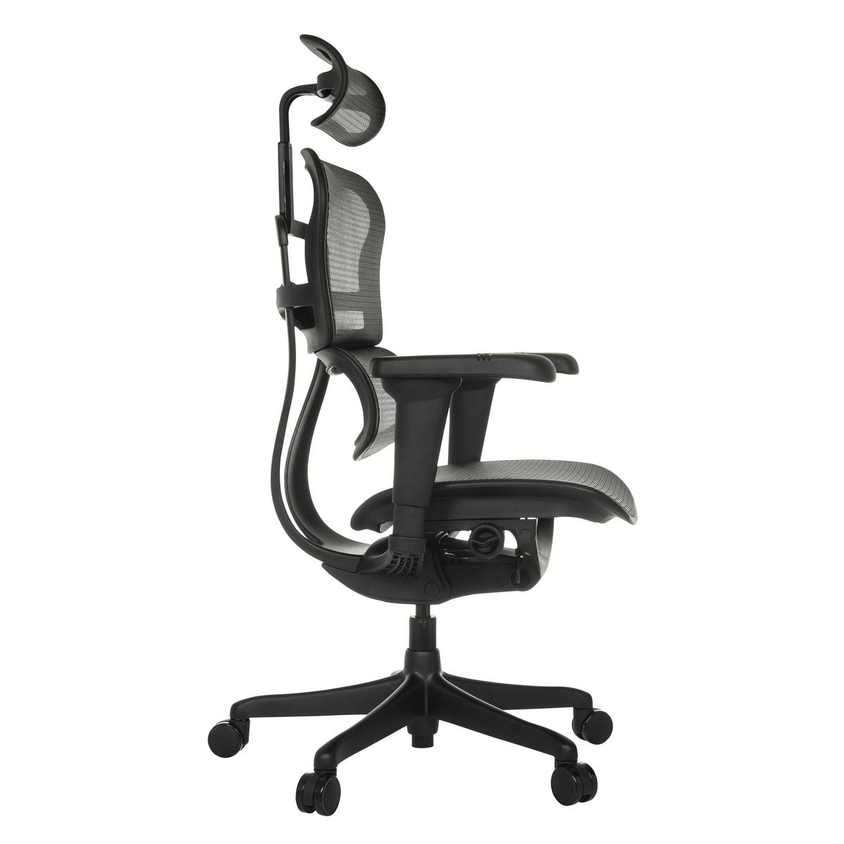 Drehstuhl Ergohuman Signature Schwarz B: 69 cm - Schwarz, MODERN, Kunststoff/Textil (69/119 - 138/65cm) - MID.YOU