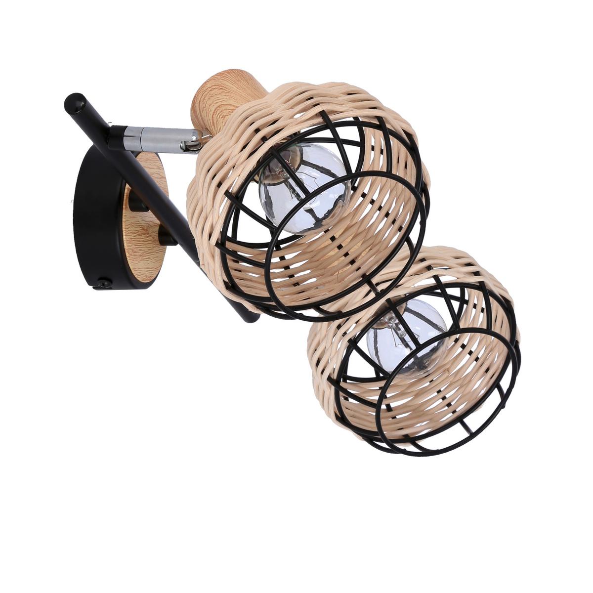 Strahler 92-12203 Tajga - Schwarz, Natur, Holz/Metall (44/12/18cm)