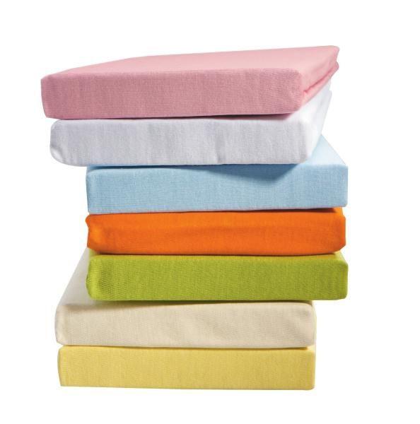 Prostěradlo Jersey, 70/140 CM - bílá/růžová, textil (70/140cm) - Modern Living