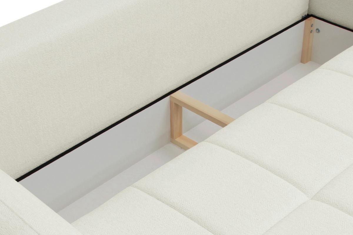 Schlafsofa Supra, Weiß B: 245 Cm - Schwarz/Weiß, Design, Holz/Textil (245/90/117cm) - MID.YOU