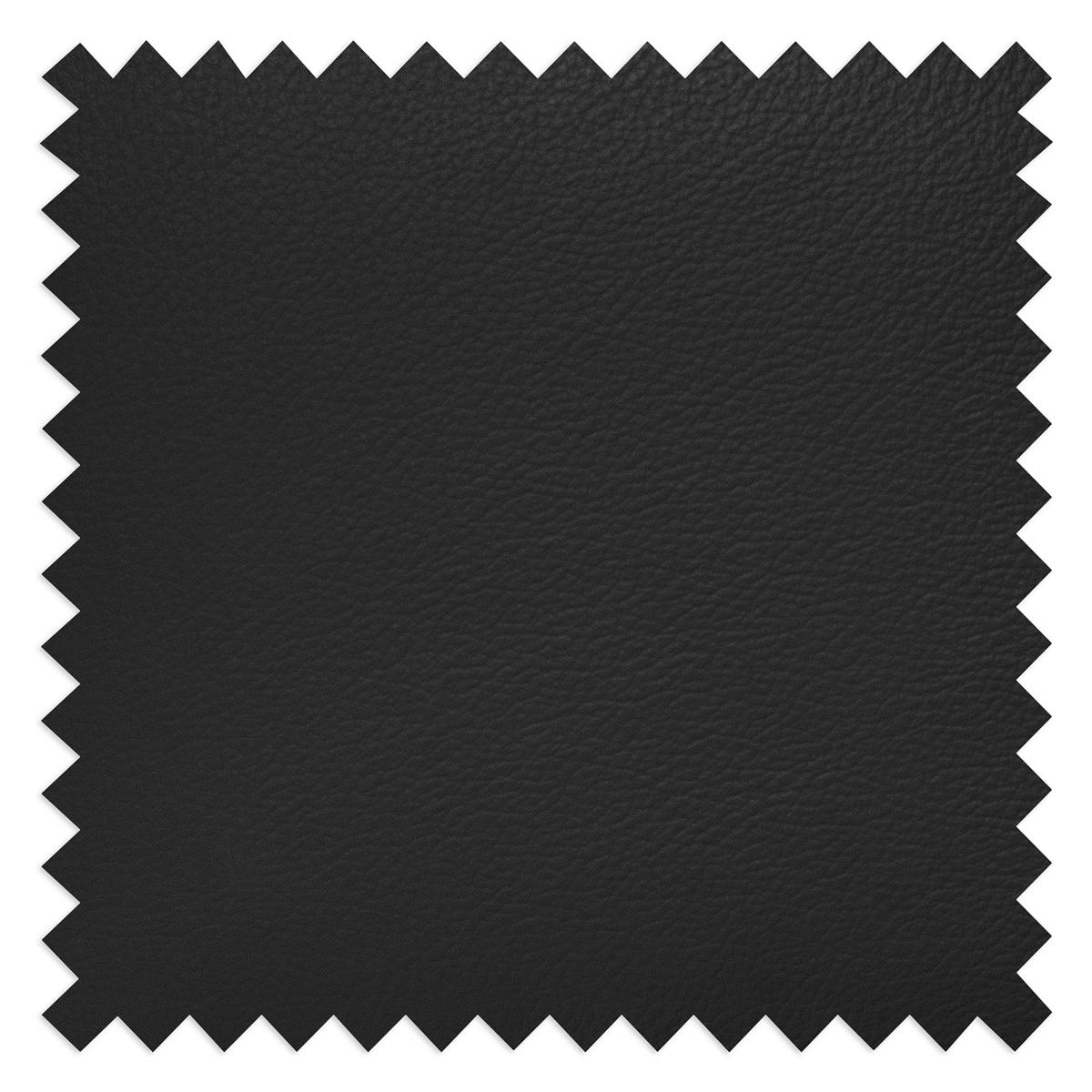 Schlafsofa Mondo, Schwarz B: 206 cm - Silberfarben/Schwarz, Design, Leder/Textil (206/95/101cm) - Livetastic