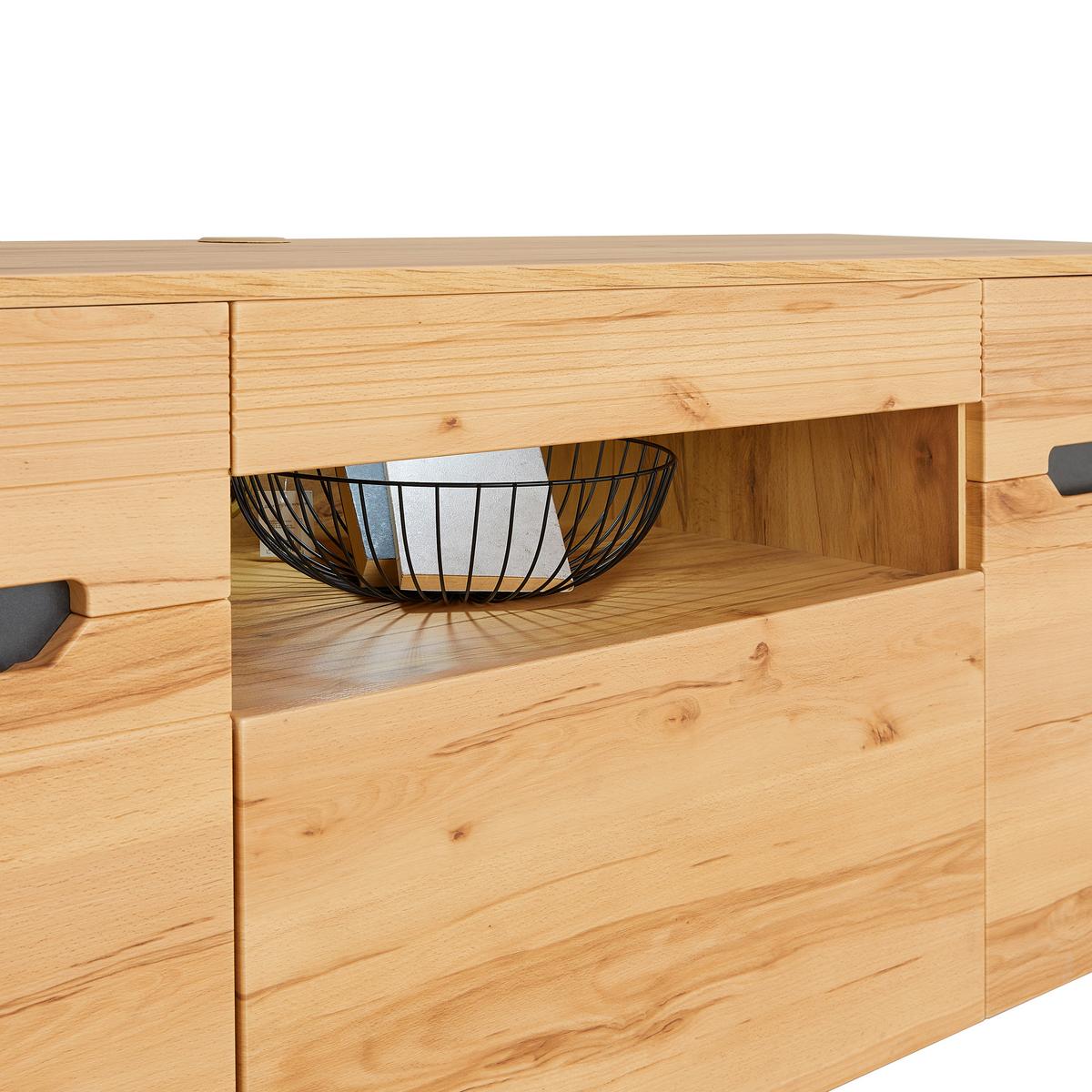 TV-Lowboard Alana 156,6 cm Crenata Dekor - MODERN, Holzwerkstoff (156,6/57,4/50cm)