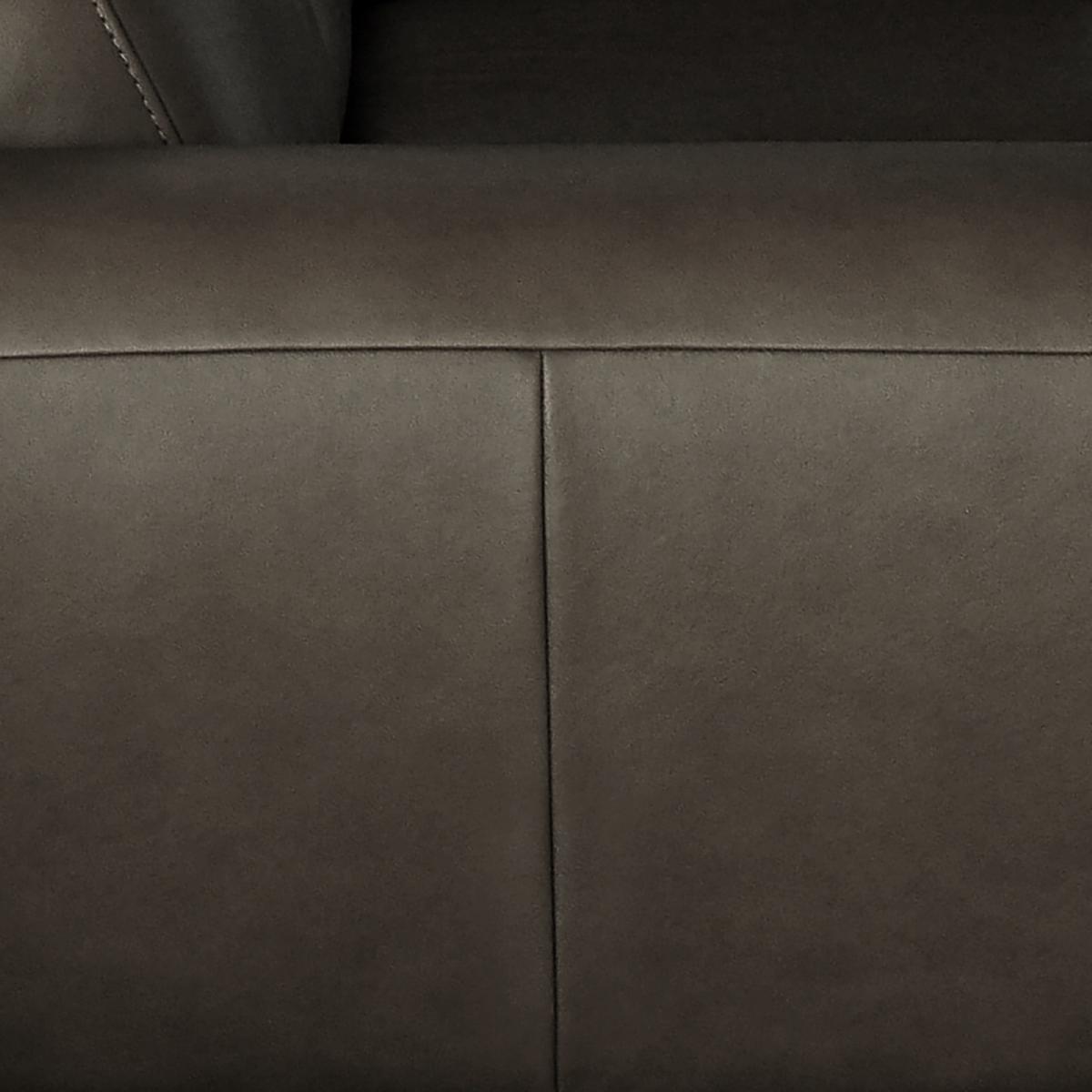 2-Sitzer-Sofa Spring Schwarz Chrom B: 177 cm - Chromfarben/Schwarz, Design, Leder (177/85/92cm) - Livetastic