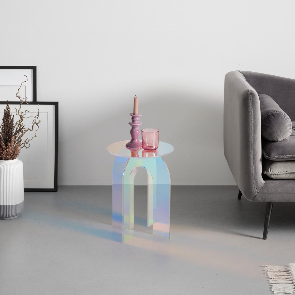 PRÍRUČNÝ STOLÍK RAINBOW -TREND- - viacfarebná, Lifestyle, plast (30/30/40cm) - Mömax
