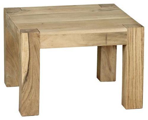 Konferenční stolek Mumbai masiv - barvy akácie, Design, dřevo (60/60/40cm) - MID.YOU