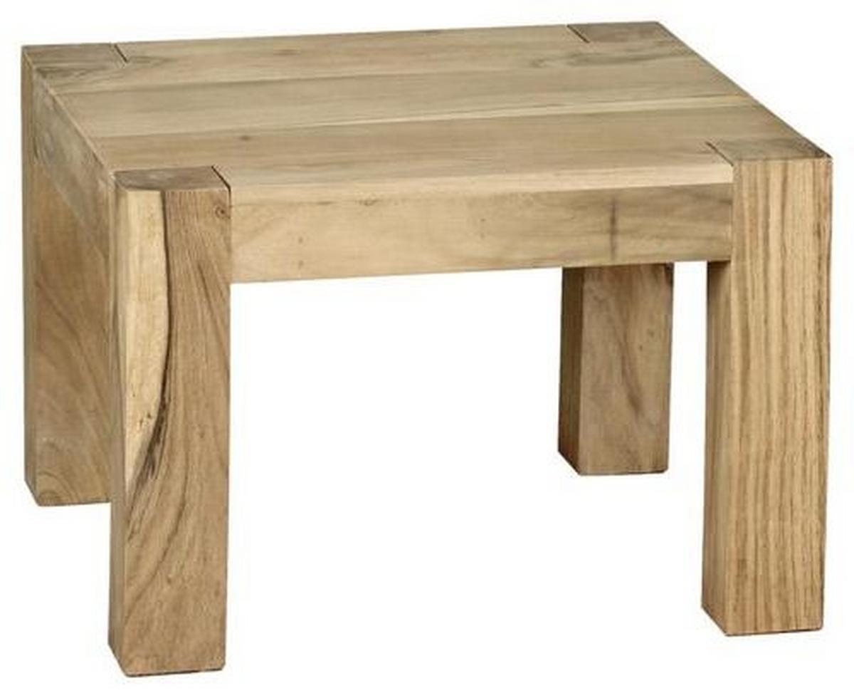 Konferenčný stolík Mumbai masív - farba akácie, Design, drevo (60/60/40cm) - MID.YOU