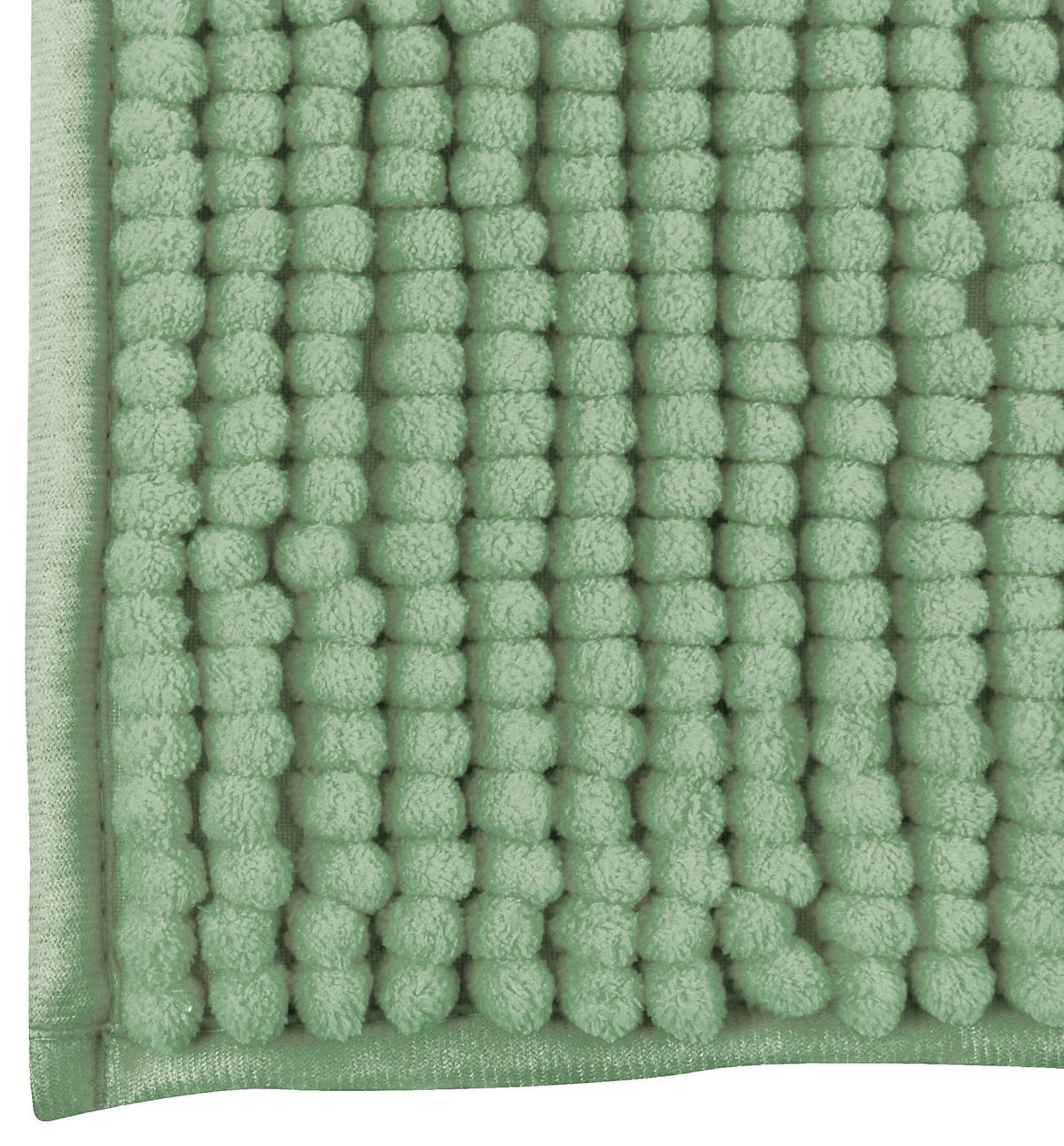 Badteppich Grün 50/80 Cm - Grün, KONVENTIONELL (50/80cm) - Spirella