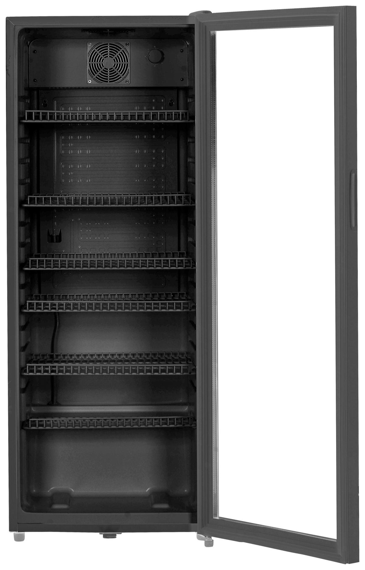 GETRÄNKEKÜHLSCHRANK KSG 237 SW GETRÄNKEKÜHLER - Schwarz, Basics, Glas/Kunststoff (54.5/140.5/56.5cm) - Silva Schneider