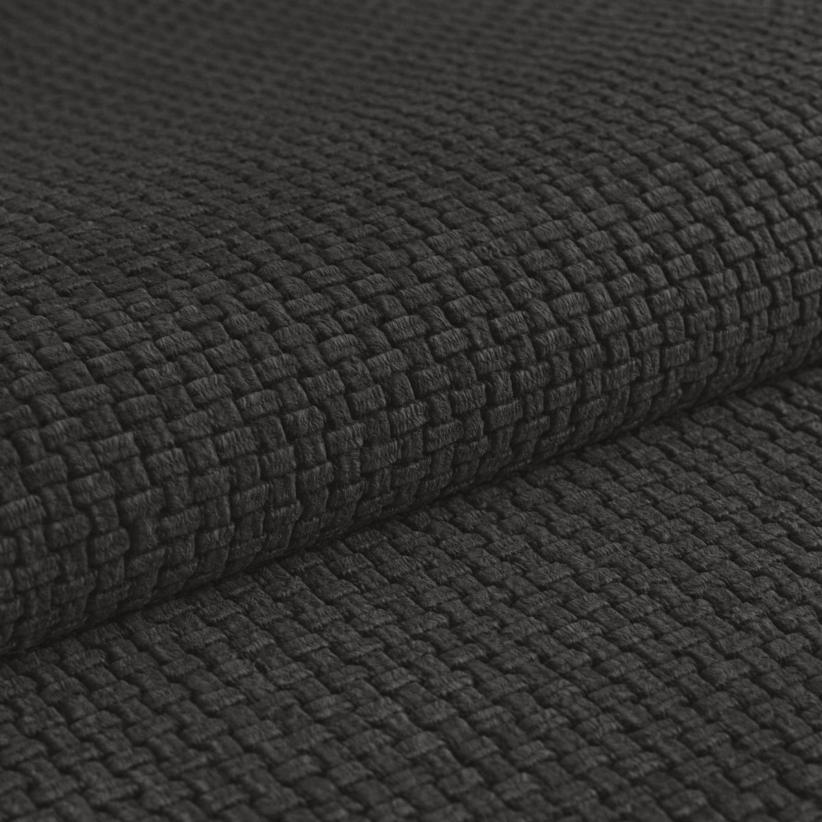 Schlafsofa Bali - Schwarz/Graphitfarben, MODERN, Holz/Textil (245/74-90/104cm) - Luca Bessoni