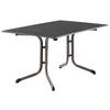 Gartentisch Klappbar Stahl L: 140cm - Anthrazit/Grau, MODERN, Holzwerkstoff/Metall (140/90/73cm) - Sieger