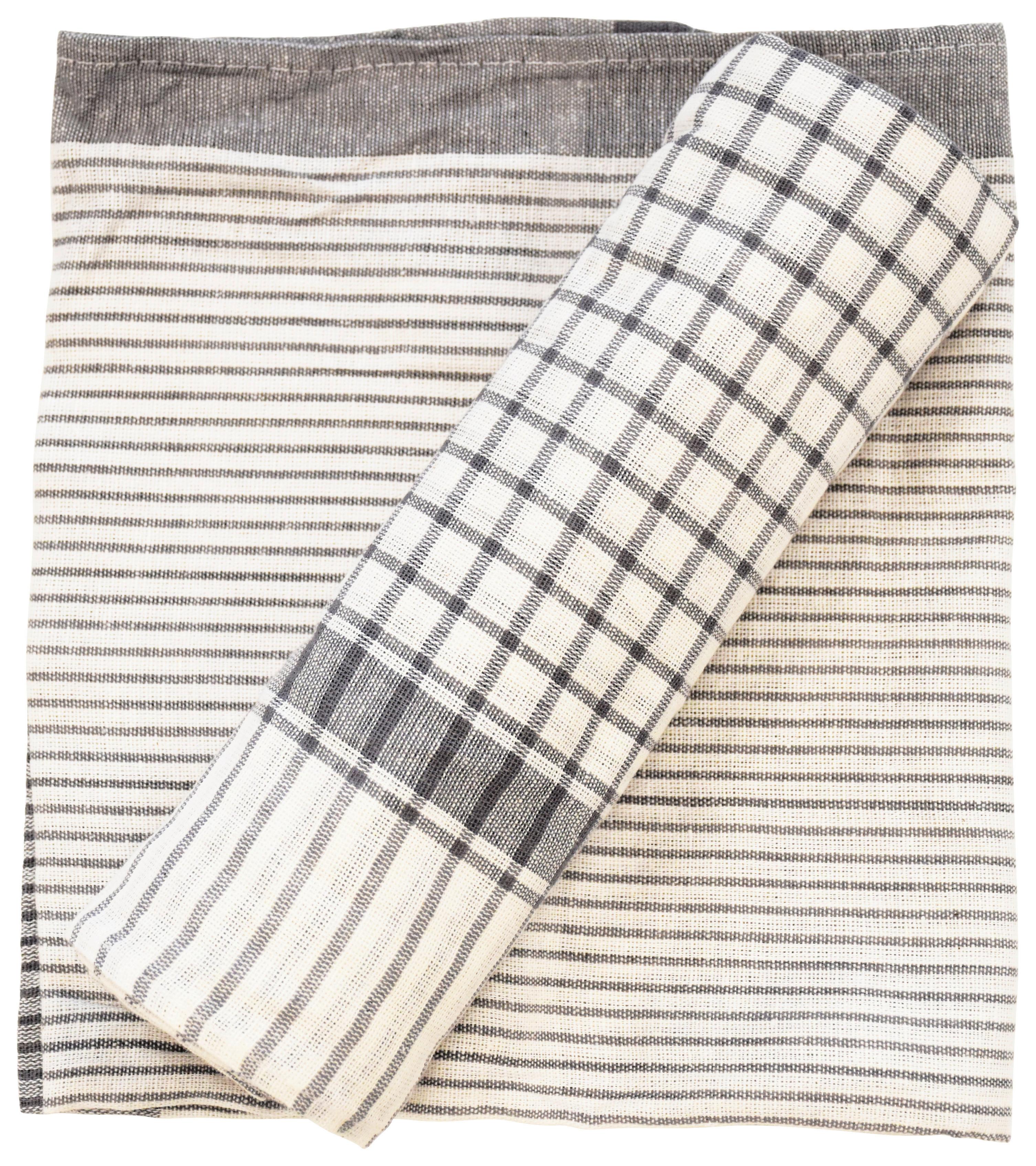 SADA UTIEROK NA RIAD Klaus, 50/70cm,5ks - modrá/sivá, Konventionell, textil (50/70cm) - Modern Living