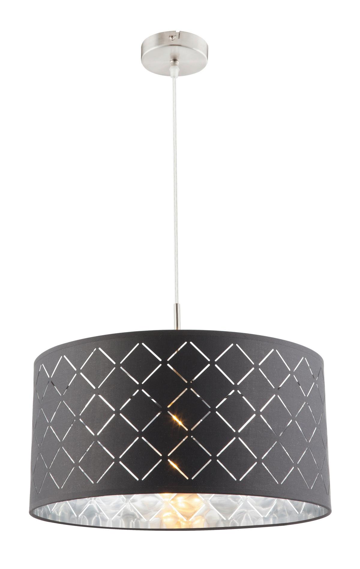 Hängeleuchte Kidal H: 120 cm 1-Flammig, - Design, Textil/Metall (40/140cm) - Globo
