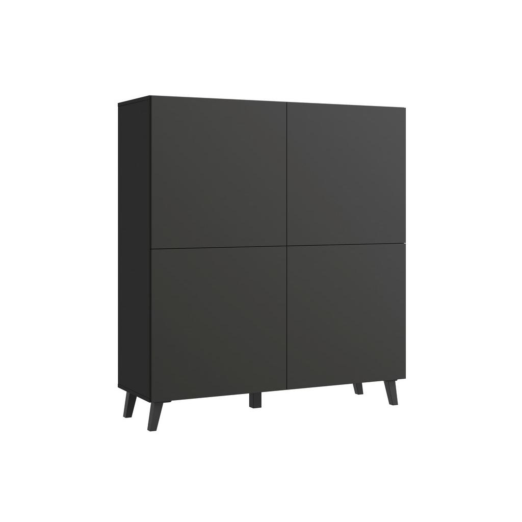 Highboard Phuket 120 Schwarz B: 120 cm