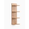 Wandregal Eolo Artisan B: 23,2 cm - Eiche Artisan, Trend, Holzwerkstoff (23,2/75/16,8cm)