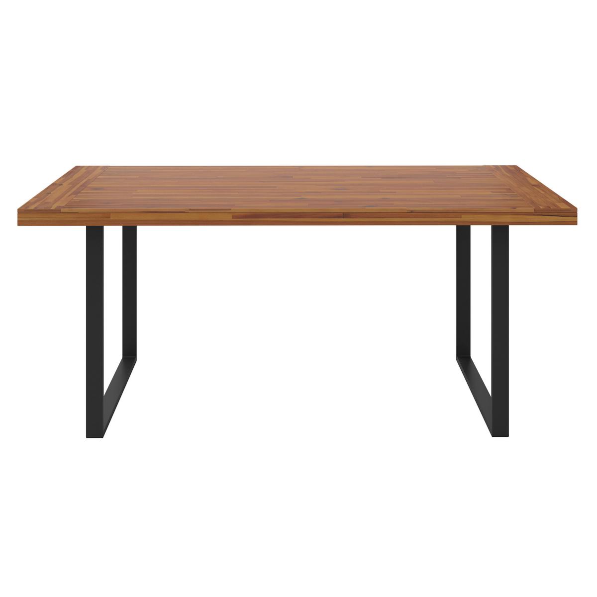 Záhradní sada ALINA - černá/tmavě šedá, Moderní, kov/dřevo (180/77/90cm) - Bessagi Garden