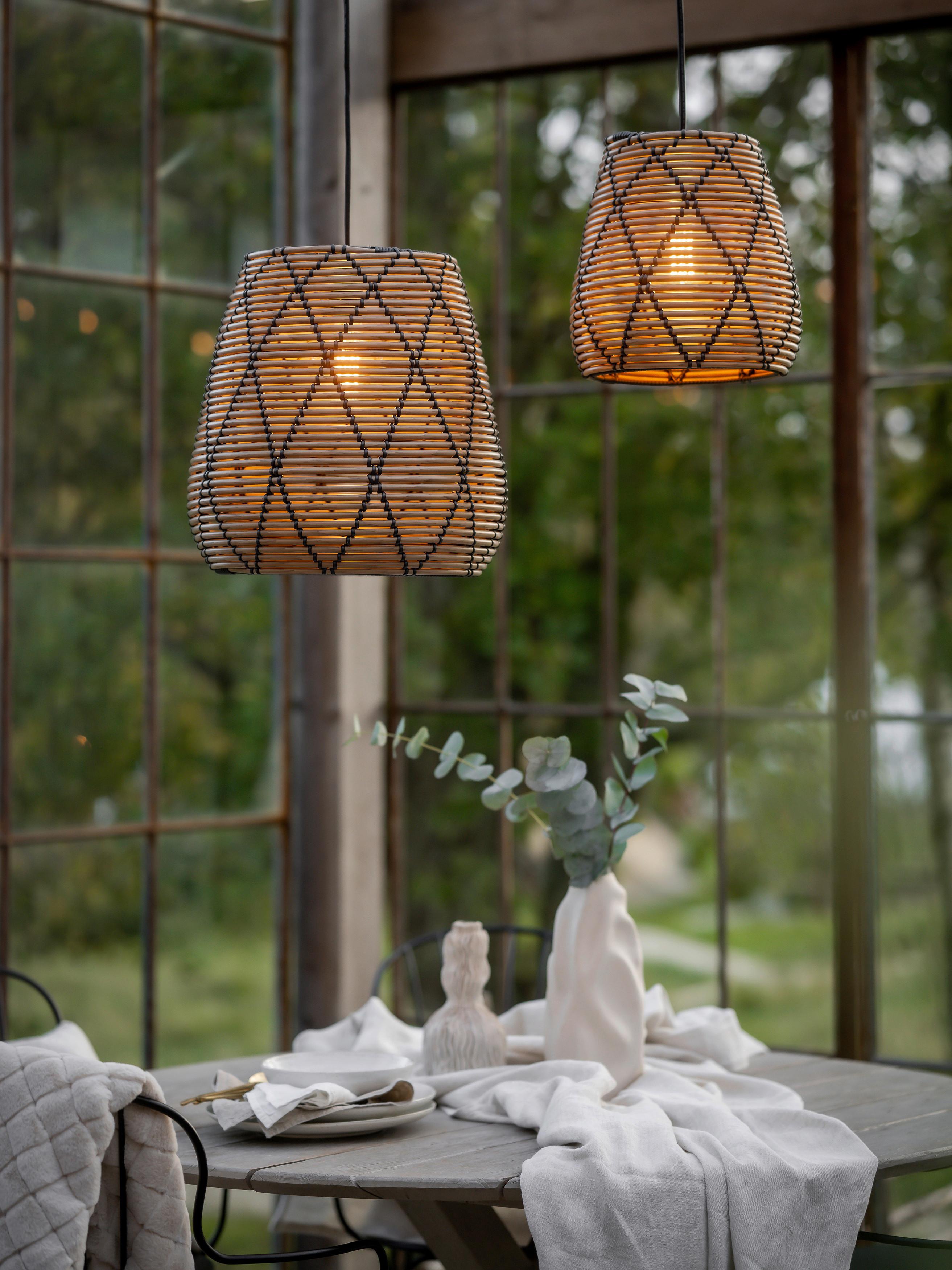 Außenhängeleuchte 8028-2503 - Natur, Kunststoff (28/25cm)