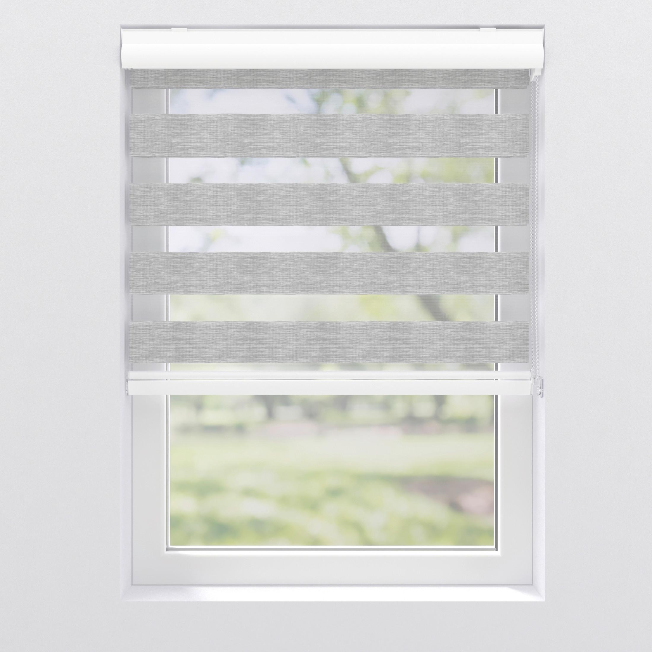 Doppelrollo 102981698 - Hellgrau, KONVENTIONELL, Kunststoff (180/175cm)