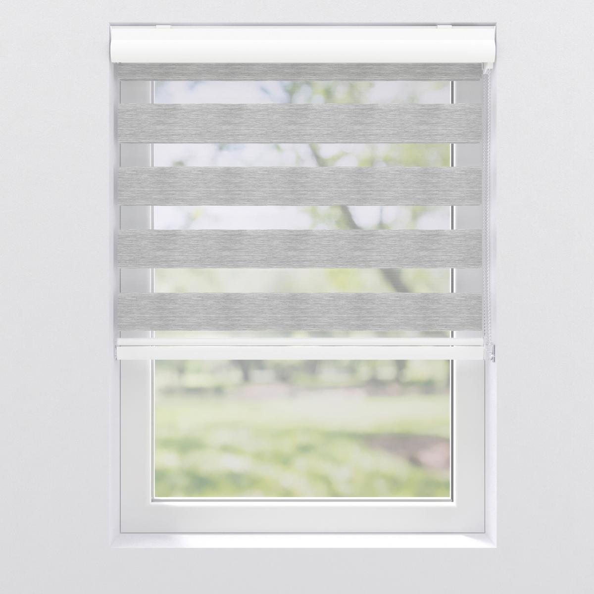 Doppelrollo 102981698 - Hellgrau, KONVENTIONELL, Kunststoff (180/175cm)