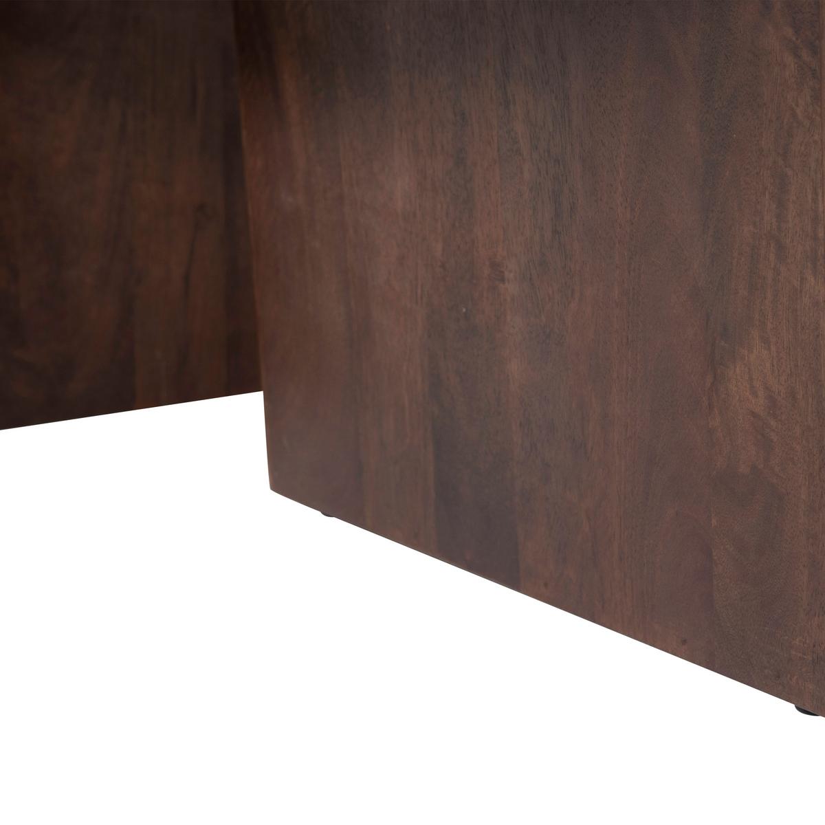 Couchtisch Seam Walnussfarben B: 110 cm - Walnussfarben, Design, Holz (110/60/40cm) - Livetastic