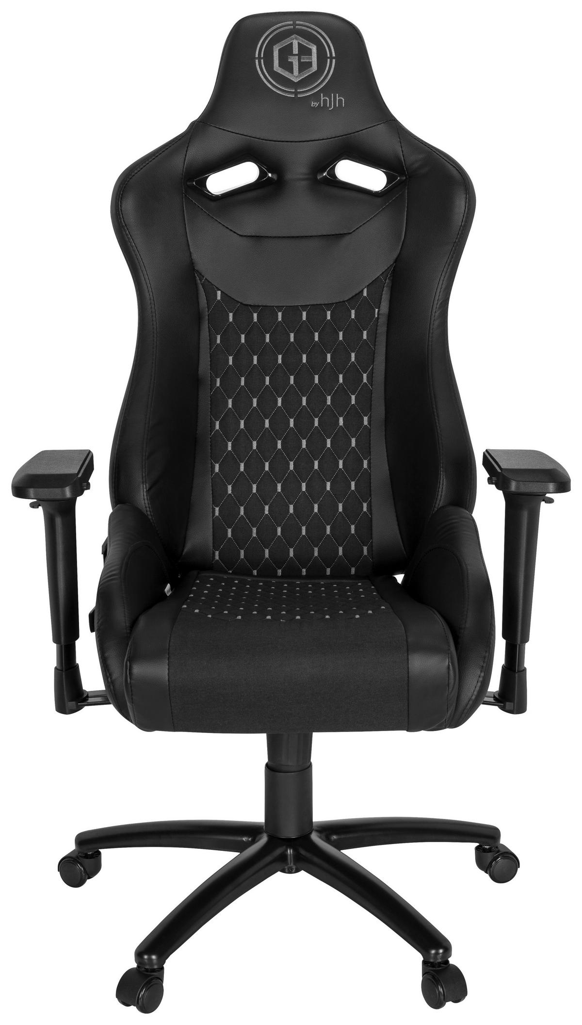 Gamingstuhl Gamebreaker Sx 04 Lederlook Schwarz Bis 120kg - Schwarz/Weiß, MODERN, Kunststoff/Textil (74/137/66cm) - MID.YOU