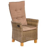 Gartensessel Toskana Akazie/kunststoff - Naturfarben/Akaziefarben, KONVENTIONELL, Holz/Kunststoff (59/110/65,5cm) - Gardenson